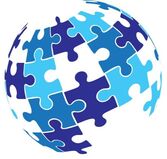Marshall's World of Travel logo blue globe